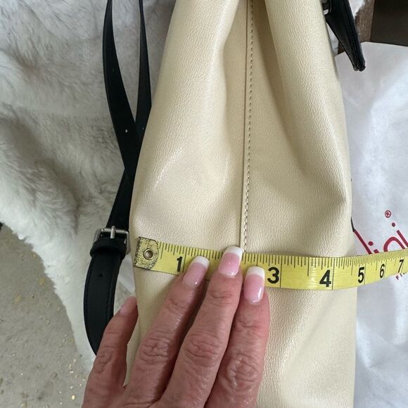 NEW Braccialini TUA Eyes backpack beige eco leather style B11314 made in Italy main image 4